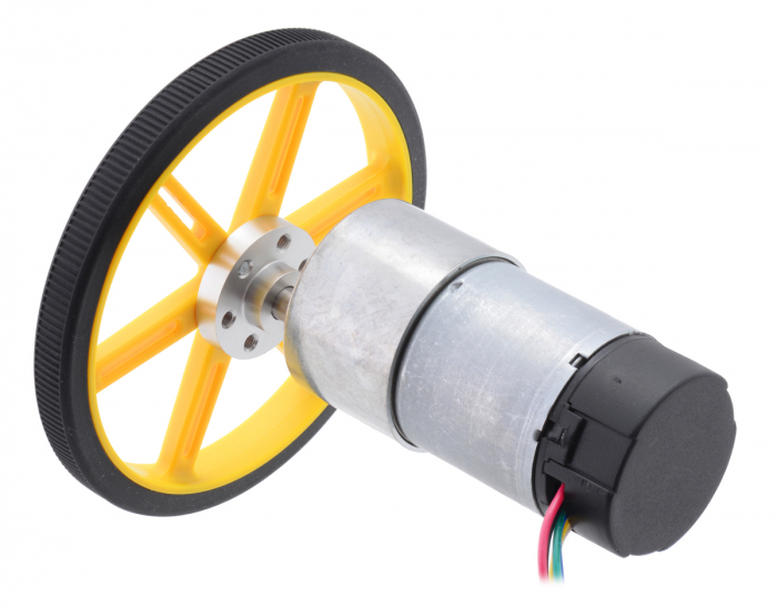 Pololu motor electric metalic 24V, 191, 37Dx68L, pinion elicoidal, encoder [4]