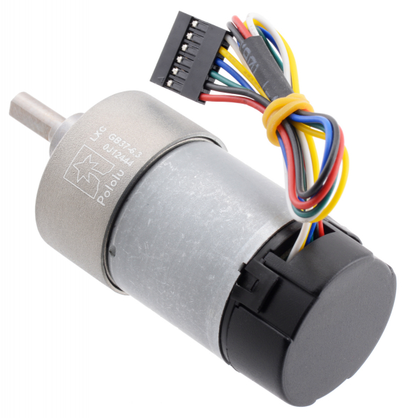 Pololu motor electric metalic, 6.3:1, 37Dx65L, 12V, pinion elicoidal [3]