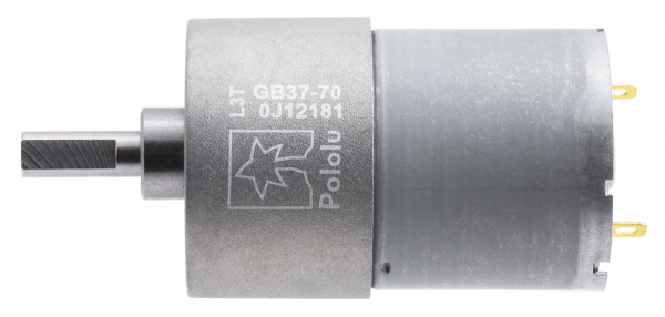Pololu motor electric metalic, 70:1, 37Dx54L, 12V, pinion elicoidal [2]