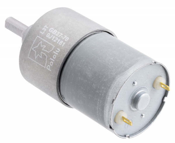 Pololu motor electric metalic, 70:1, 37Dx54L, 12V, pinion elicoidal [3]
