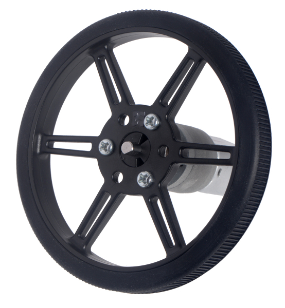 Roti Pololu  pentru axuri de 3mm si 4mm , 80 mm - Alb [7]