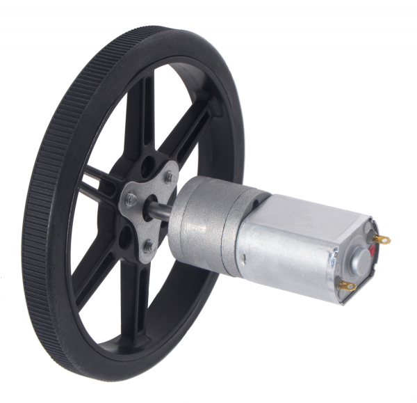 Roti Pololu  pentru axuri de 3mm si 4mm , 80 mm - Alb [8]