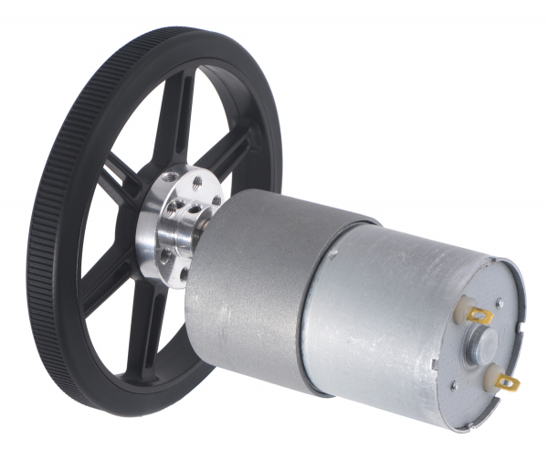 Roti Pololu  pentru axuri de 3mm si 4mm , 80 mm - Alb [13]