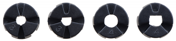 Roti Pololu  pentru axuri de 3mm si 4mm , 80 mm - Alb [10]