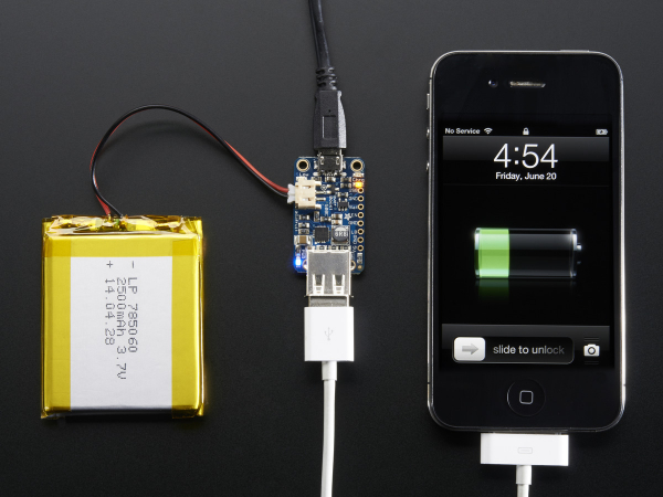 PowerBoost 500 Charger - Rechargeable 5V Lipo USB Boost @ 500mA+ [4]