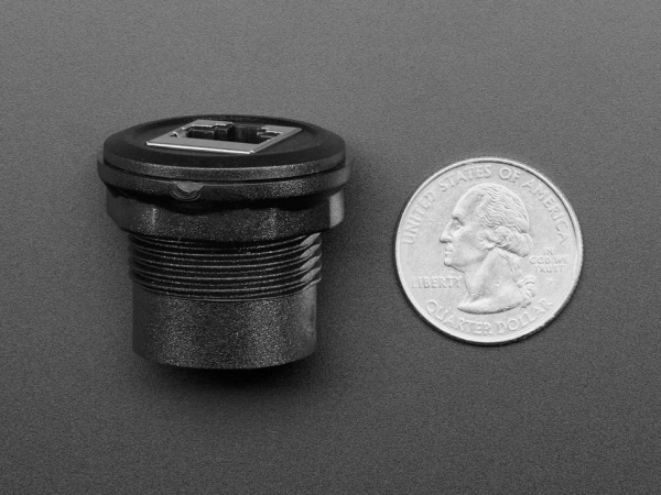 Priza adaptor Ethernet RJ-45 cu montaj la panou [4]