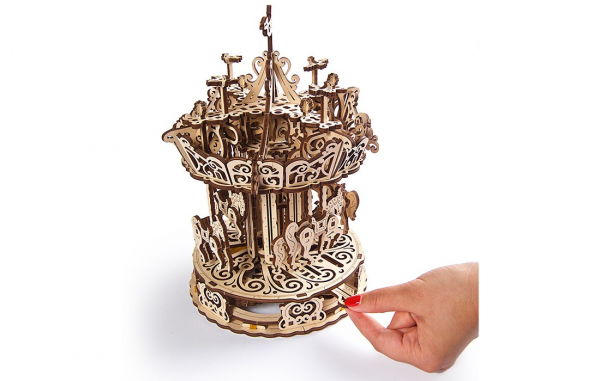 Puzzle mecanic 3D Ugears Carusel [6]