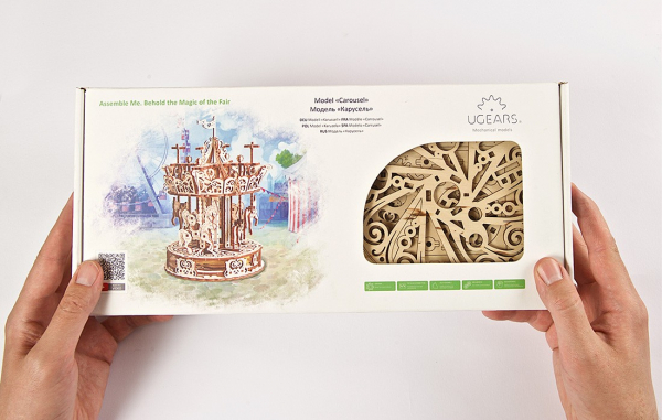 Puzzle mecanic 3D Ugears Carusel [16]