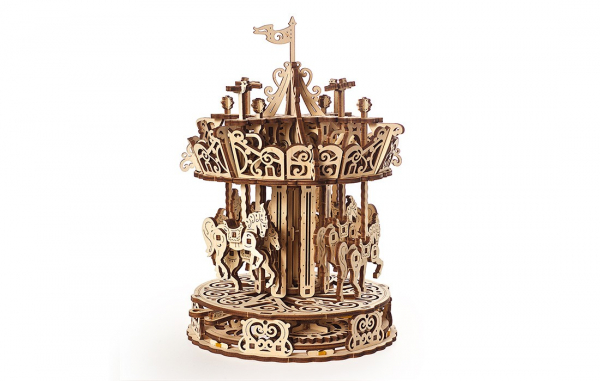 Puzzle mecanic 3D Ugears Carusel [4]