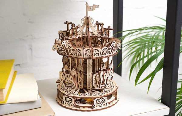 Puzzle mecanic 3D Ugears Carusel [11]