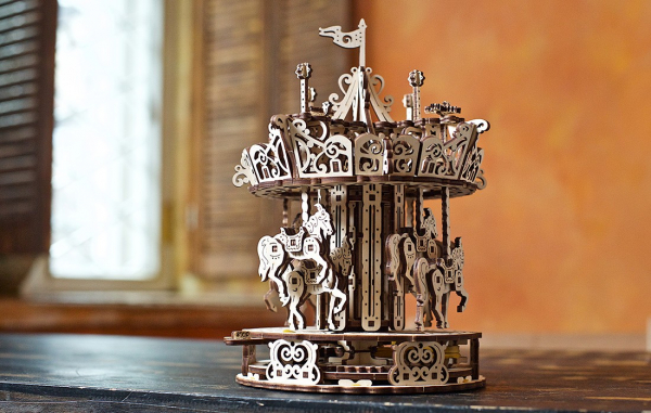 Puzzle mecanic 3D Ugears Carusel [8]