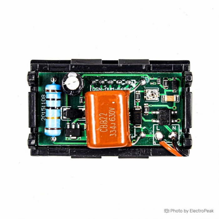Voltmetru cu doua fire AC220V 70V ~ 500V [3]