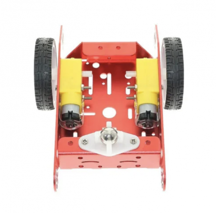 Kit sasiu masina rosu 2WD din aluminiu pentru robot inteligent [2]