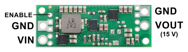 Regulator step-up de 15V Pololu U3V70F15 [2]