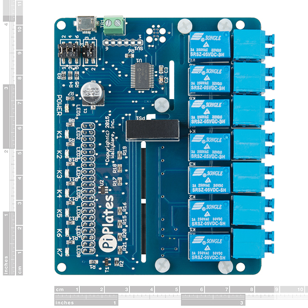 RELAYplate - placa cu 7 relee Raspberry Pi [2]