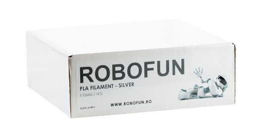 Filament Premium Robofun PLA 1KG  1.75 mm - Silver [2]