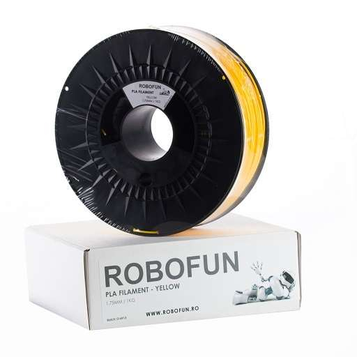 Filament Premium Robofun PLA 1KG  1.75 mm - Galben [1]