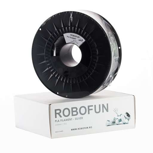 RETRAS - Filament Premium Robofun PLA 1KG  3 mm - Silver [1]