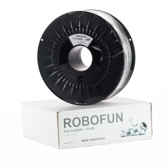 Filament Premium Robofun PLA 1KG  1.75 mm - Silver [1]