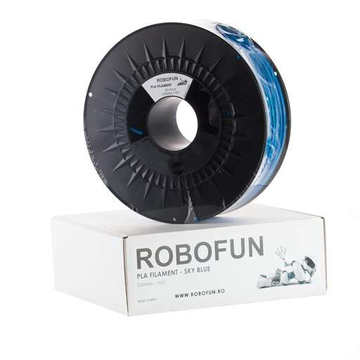 RETRAS - Filament Premium Robofun PLA 1KG  3 mm - Albastru deschis [1]