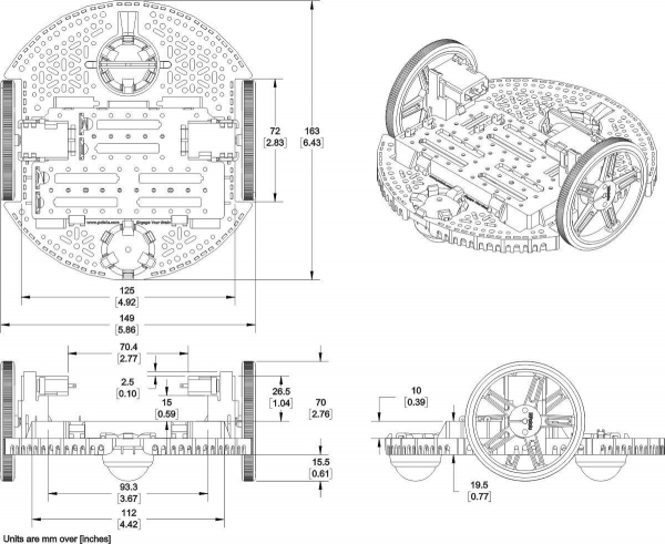 Kit robot Romi - Alb [3]