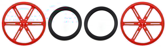 Roti Pololu 90×10mm rosii [7]