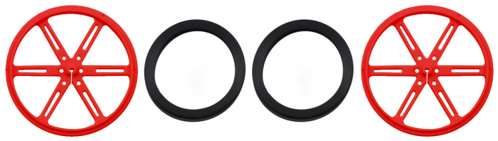 Roti Pololu 90×10mm rosii [7]