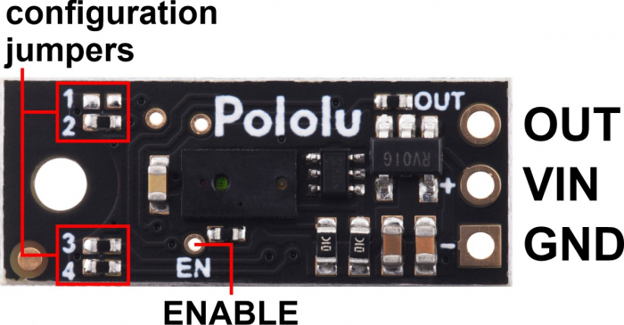 Senzor distanta Pololu cu PWM, max 50cm [4]
