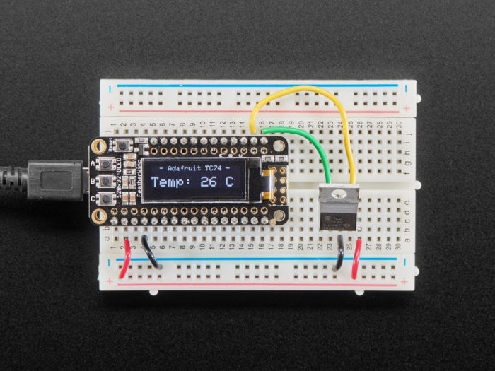 Senzor temperatura I2C TC74A0-5.0VAT [4]