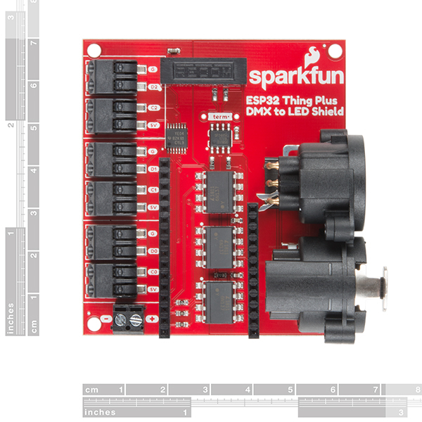 SparkFun ESP32 Thing Plus shield DMX la LED [2]