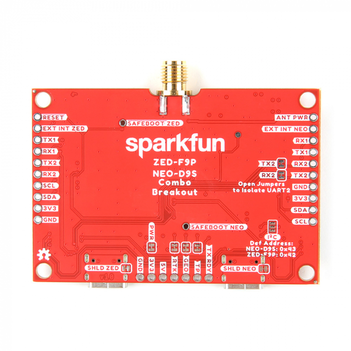SparkFun GNSS Combo Breakout - ZED-F9P, NEO-D9S (Qwiic) 1 [2]