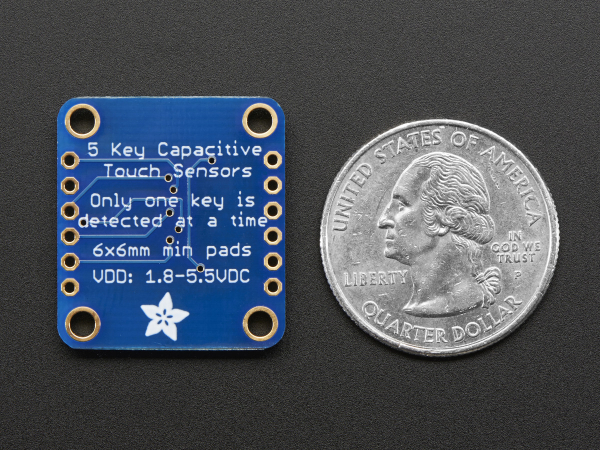 5-Pad Capacitive Touch Sensor Breakout - AT42QT1070 [5]