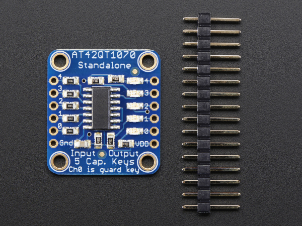 5-Pad Capacitive Touch Sensor Breakout - AT42QT1070 [4]
