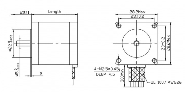 Motor stepper bipolar, 200 pasi, 4.5V, 0.67 A/faza [2]