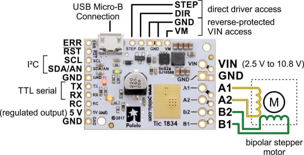Tic T834 USB Multi-Interface Stepper Motor Controller [4]