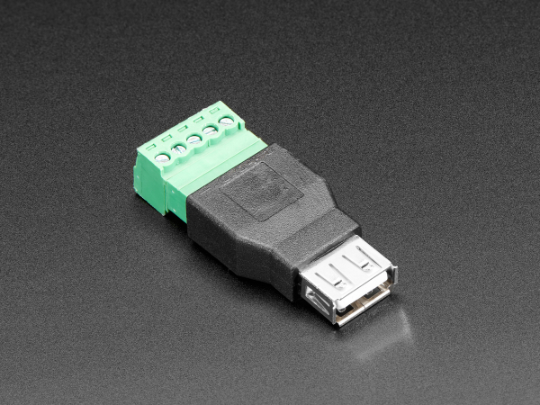 Conector USB-A Mama cu 5-pin Terminal Block