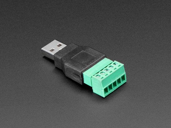 Conector USB-A Tata Plug cu 5-pin Terminal Block [2]