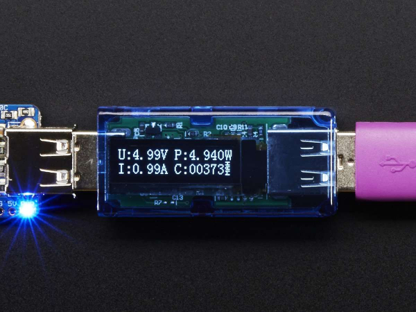 Indicator de tensiune USB cu dispaly OLED Adafruit imagine noua tecomm.ro