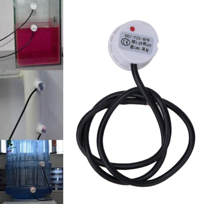 XKC-Y25 5-12V Senzor de Nivel Lichid Non-Contact Inteligent NPN cu cablu de 50cm [3]
