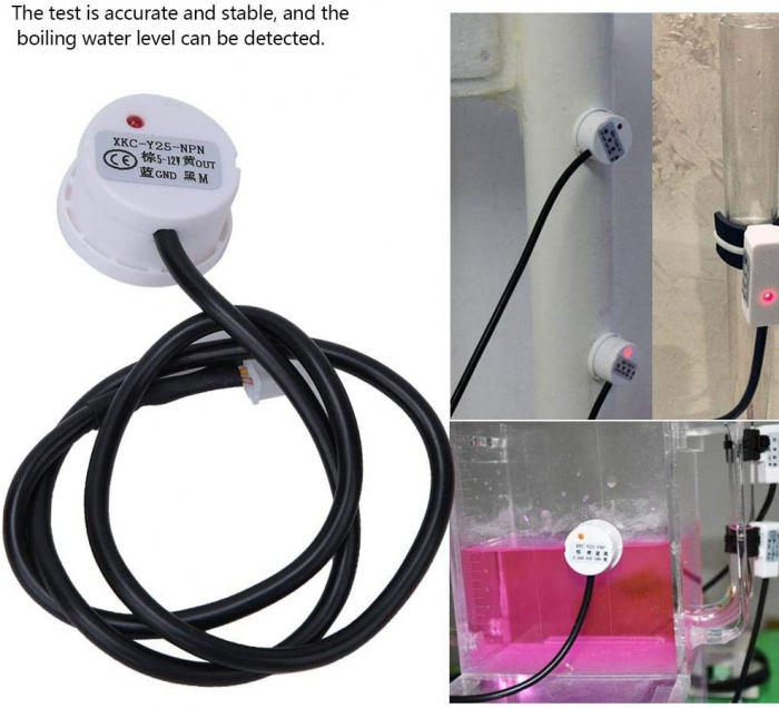 XKC-Y25 5-12V Senzor de Nivel Lichid Non-Contact Inteligent NPN cu cablu de 50cm [5]