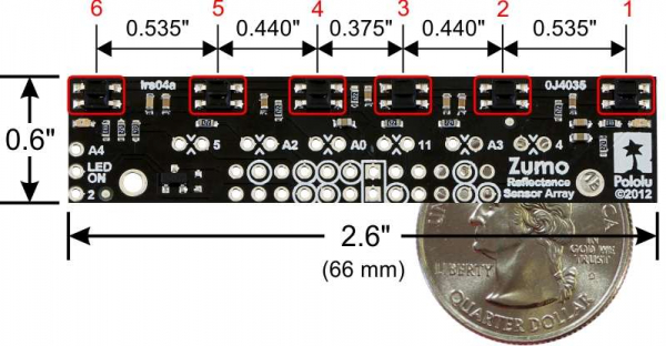 Zumo Reflectance Sensor Array [2]