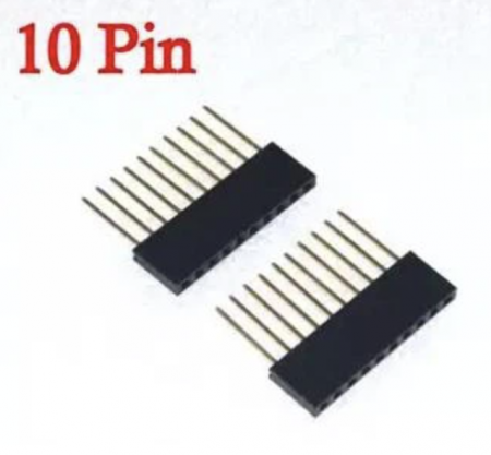 Conectori - Conector header inalt de 11mm cu 10 pini pentru femei, suprapozabil