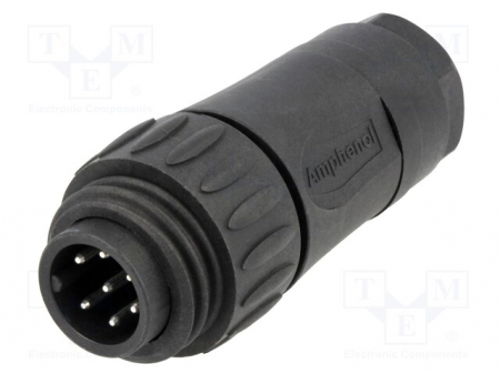 Conectori - Conector:circular;mufa;pe cablu;PIN:7;tata;lipire;argintat