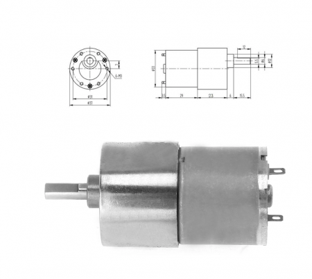 37GB-3530 DC12V 35RPM/MIN Motor de reducere [2]