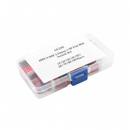 Arduino Original - 45PCS DIP 2.54mm 1-9P Flat Dial Switch Kit  1