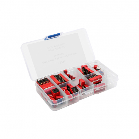 45PCS DIP 2.54mm 1-9P Flat Dial Switch Kit  1 [1]
