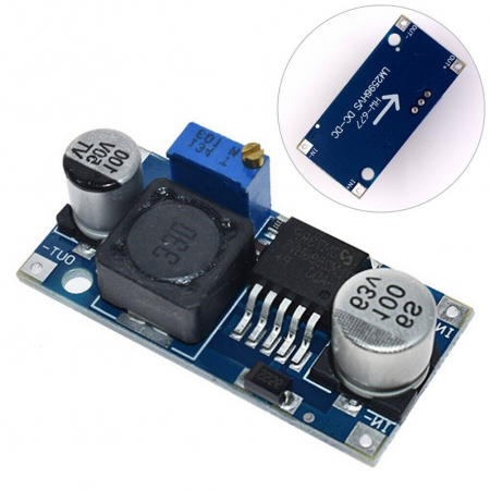 48V Modul Regulator Tensiune Ajustabil DC-DC LM2596HVS, Intrare 4.5-60V [1]