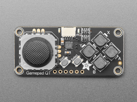 Placa Adafruit Mini I2C Gamepad cu tehnologia seesaw si cu conectorii STEMMA QT / Qwiic [1]