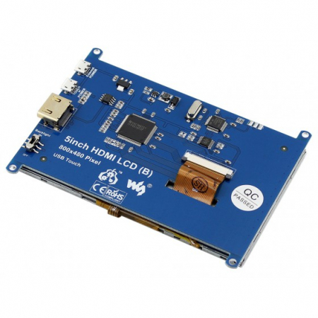 Ecran LCD 5 inch HDMI Waveshare Touchscreen Rezistiv 800x480 pentru Raspberry Pi 3/4 [3]