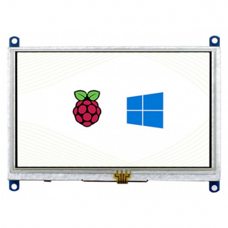 LCD - Ecran LCD 5 inch HDMI Waveshare Touchscreen Rezistiv 800x480 pentru Raspberry Pi 3/4